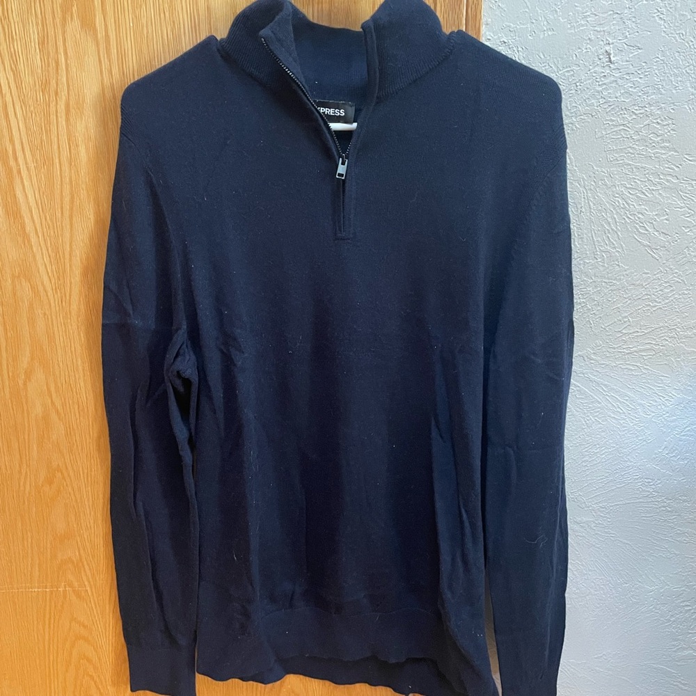 Express Merino Wool Zip Up Sweater